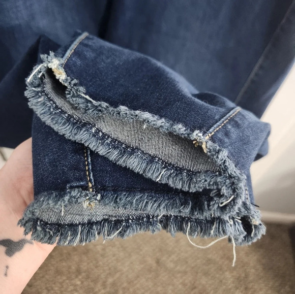 NWT Torrid Lean Jean plus elastic waist stretch raw hem denim size 5R 5X - Picture 8 of 14